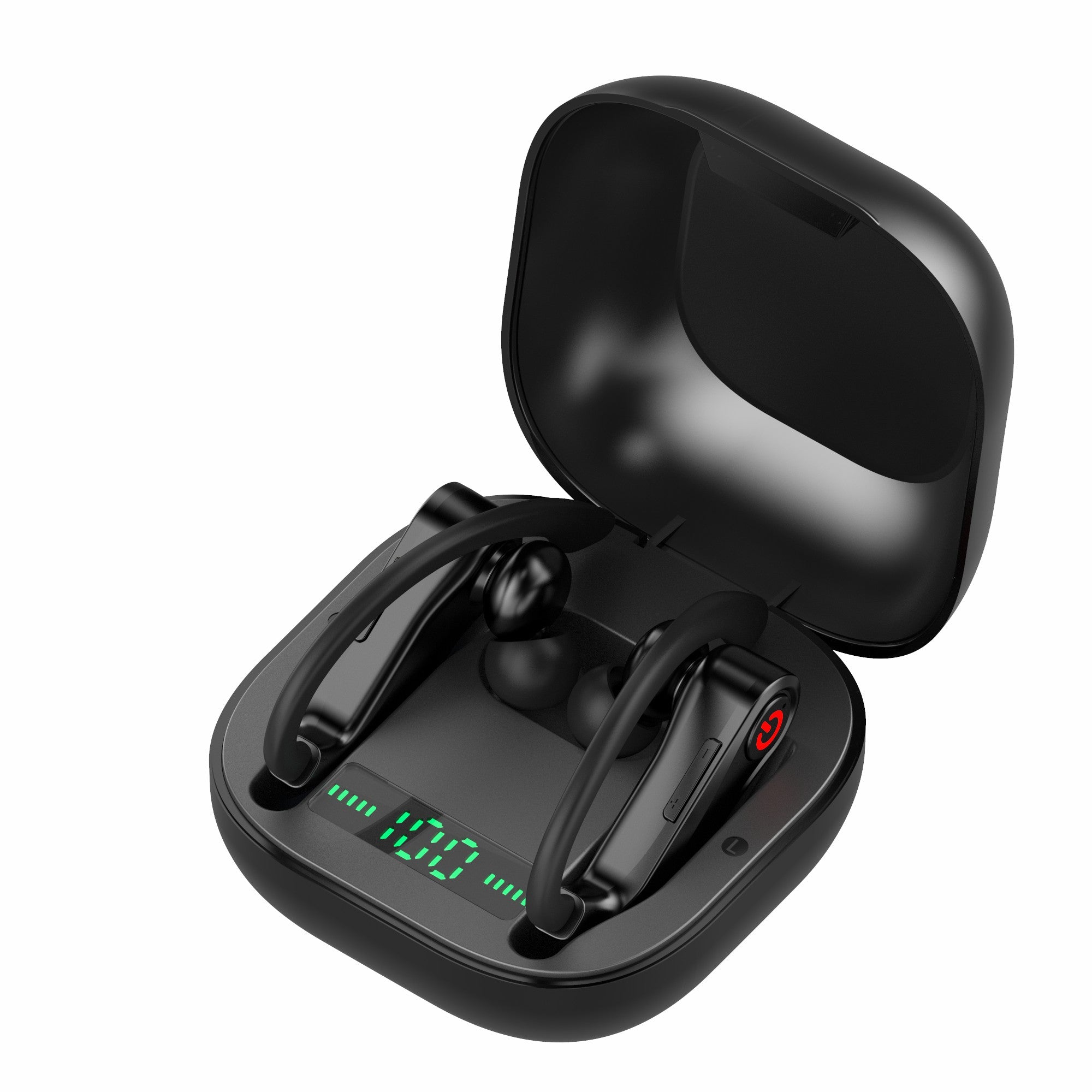 LEMONDA HBQ-Q62 TWS Bluetooth Headsets Ear Hook Headphones Business Music Earphone with Digital Power Display 950mAh Charging Case IPX4 LEMONDA HBQ-Q62 TWS Bluetooth Headsets Ear Hook Headphones Business Music Earphone with Digital Power Display 950mAh Charging Case IPX4